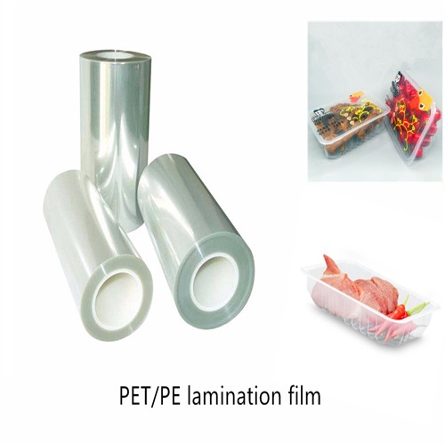 PET/PE Laminated Film for plastic food tray