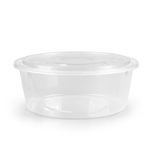  round plastic PP food container with lid