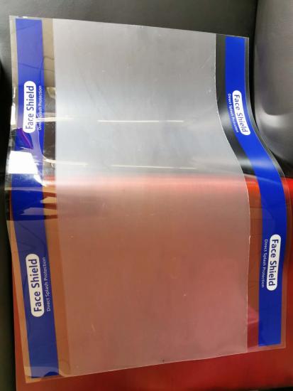 0.25mm transparent anti fog film roll PET for face shield